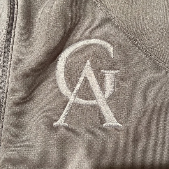Greenwich Academy, GA embroidered under armor long sleeve compression half zip - Picture 3 of 6